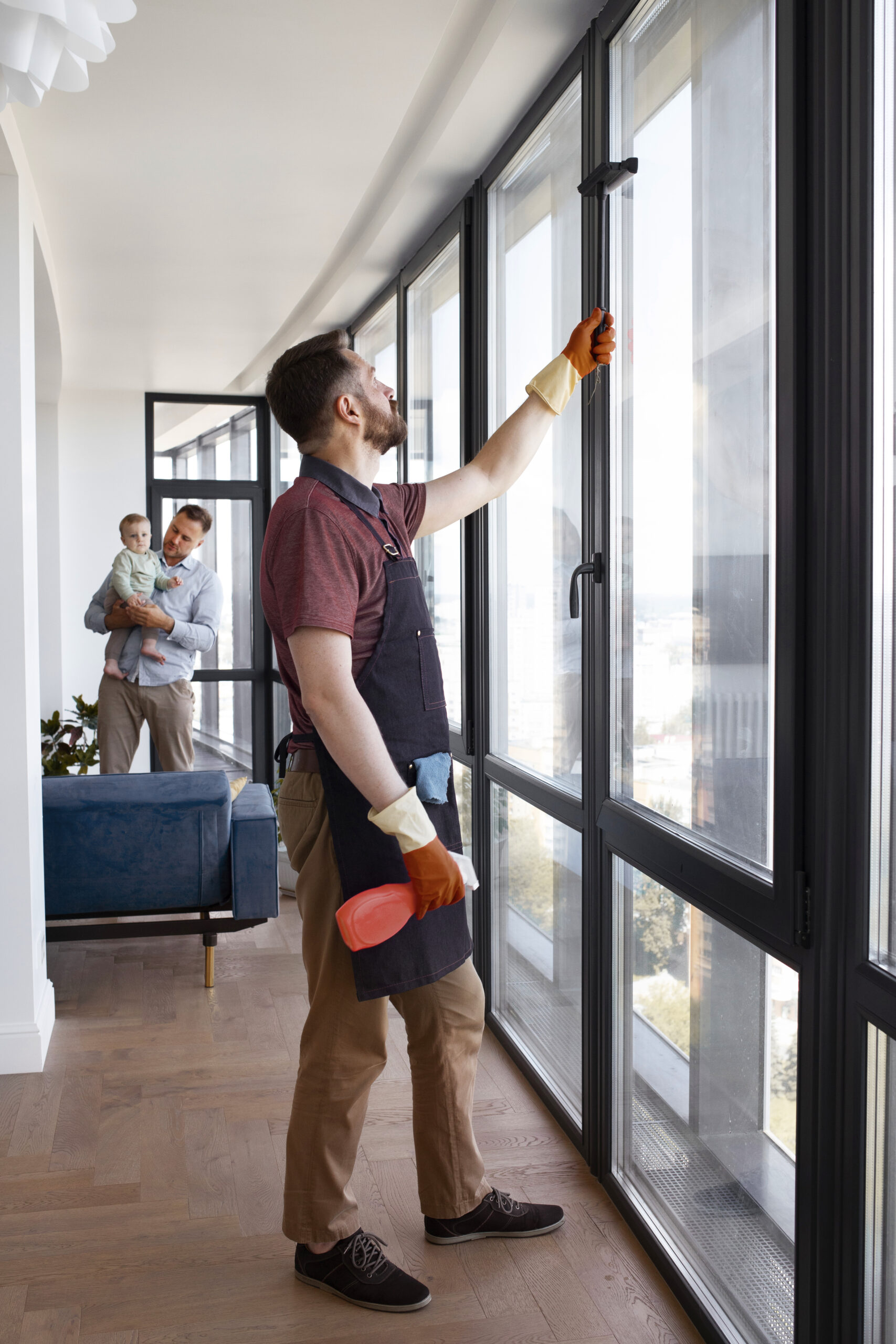 man-servant-washing-windows-view-point-install